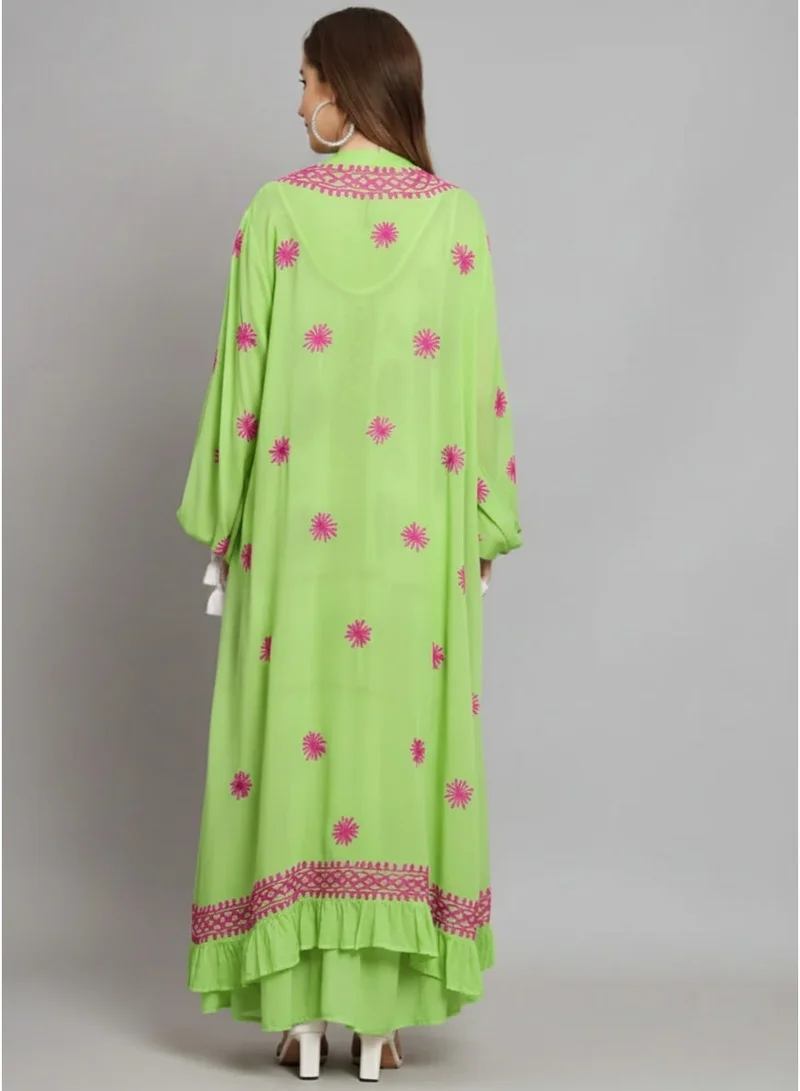 الايا قفطان شيكانكاري مودال مطرز يدويًا-AL3605